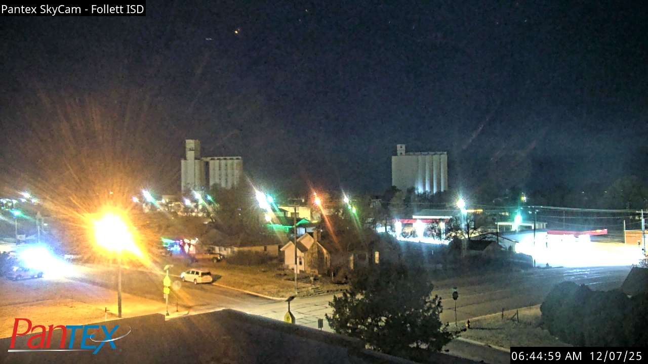 Thumbnail for current weather camera view from Follett ISD in Follett, Texas