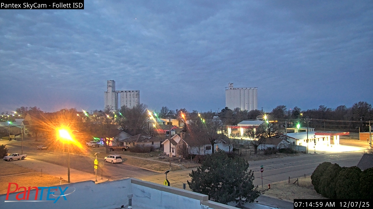 Thumbnail for current weather camera view from Follett ISD in Follett, Texas