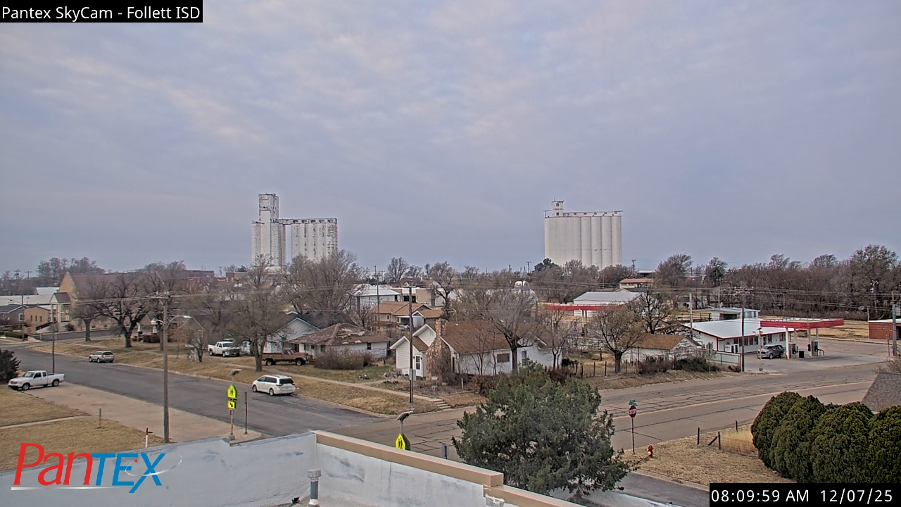 Thumbnail for current weather camera view from Follett ISD in Follett, Texas