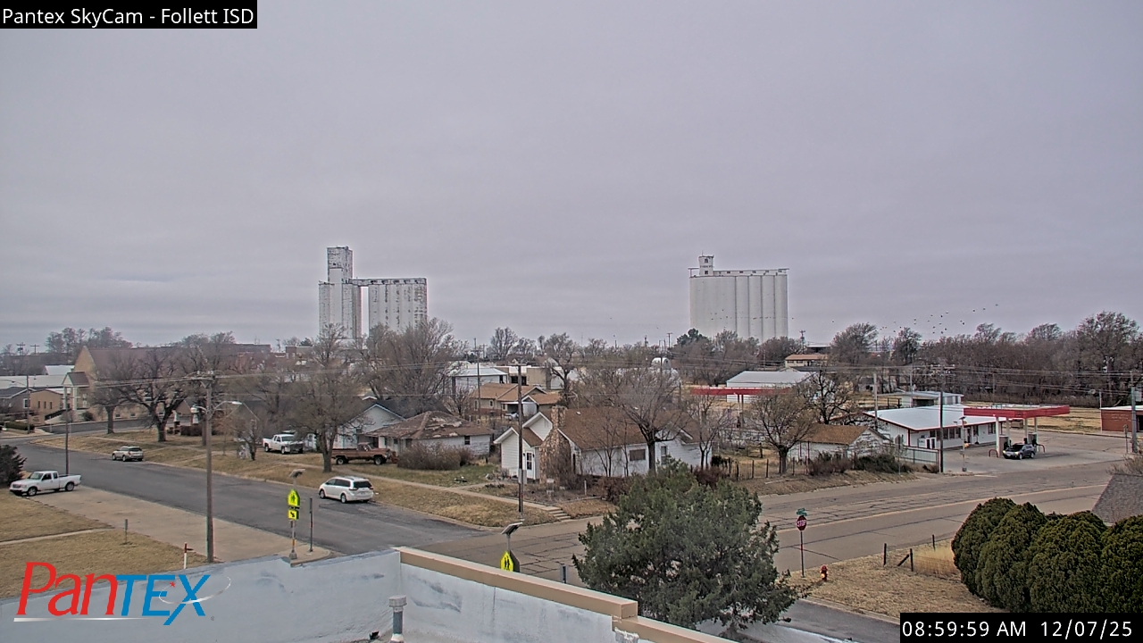 Thumbnail for current weather camera view from Follett ISD in Follett, Texas
