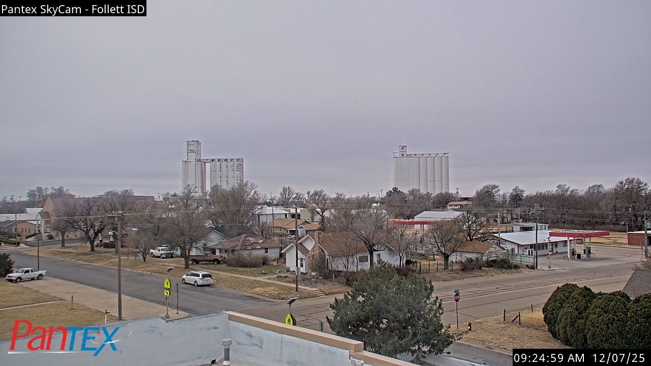 Thumbnail for current weather camera view from Follett ISD in Follett, Texas