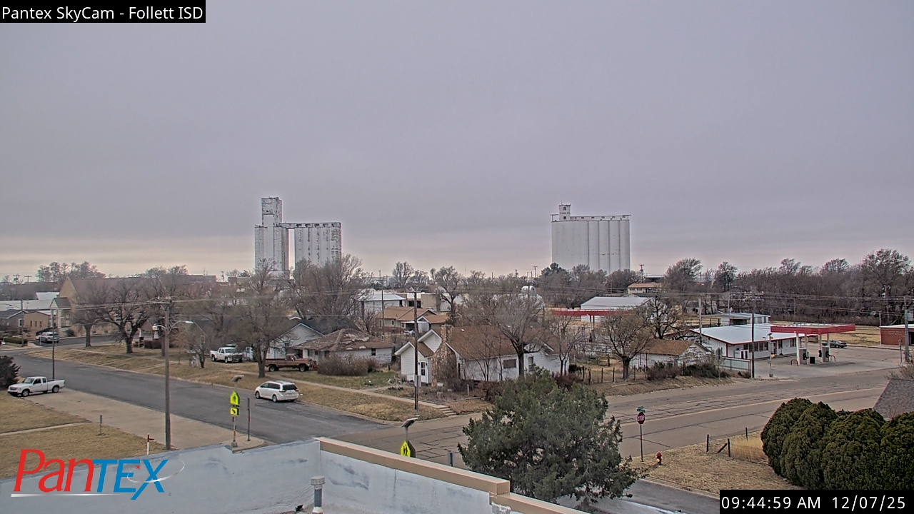 Thumbnail for current weather camera view from Follett ISD in Follett, Texas