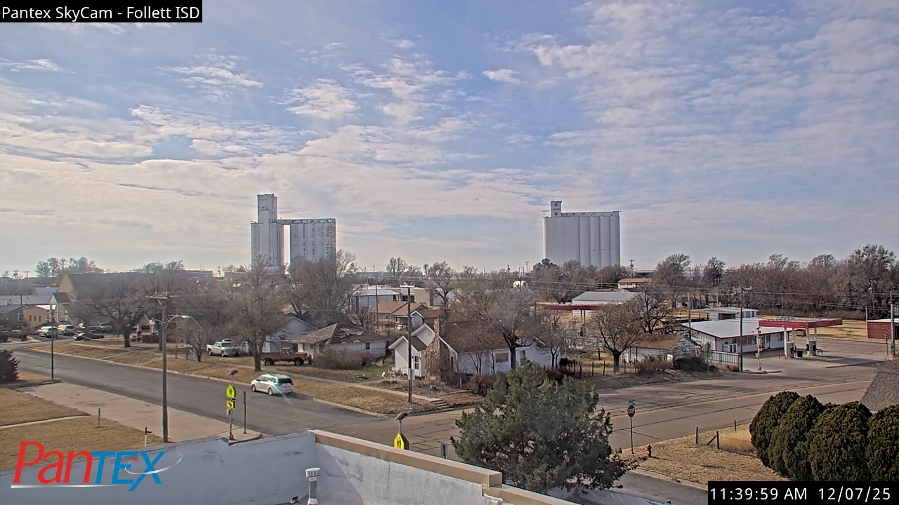 Thumbnail for current weather camera view from Follett ISD in Follett, Texas