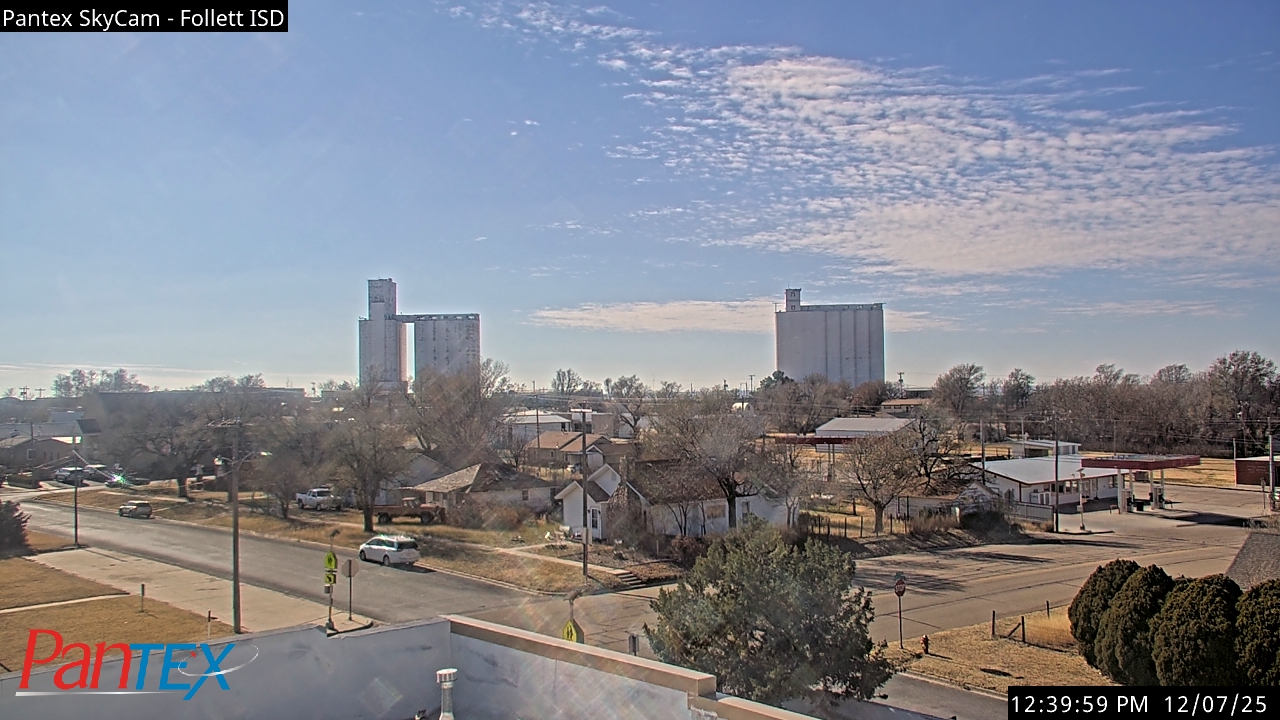 Thumbnail for current weather camera view from Follett ISD in Follett, Texas