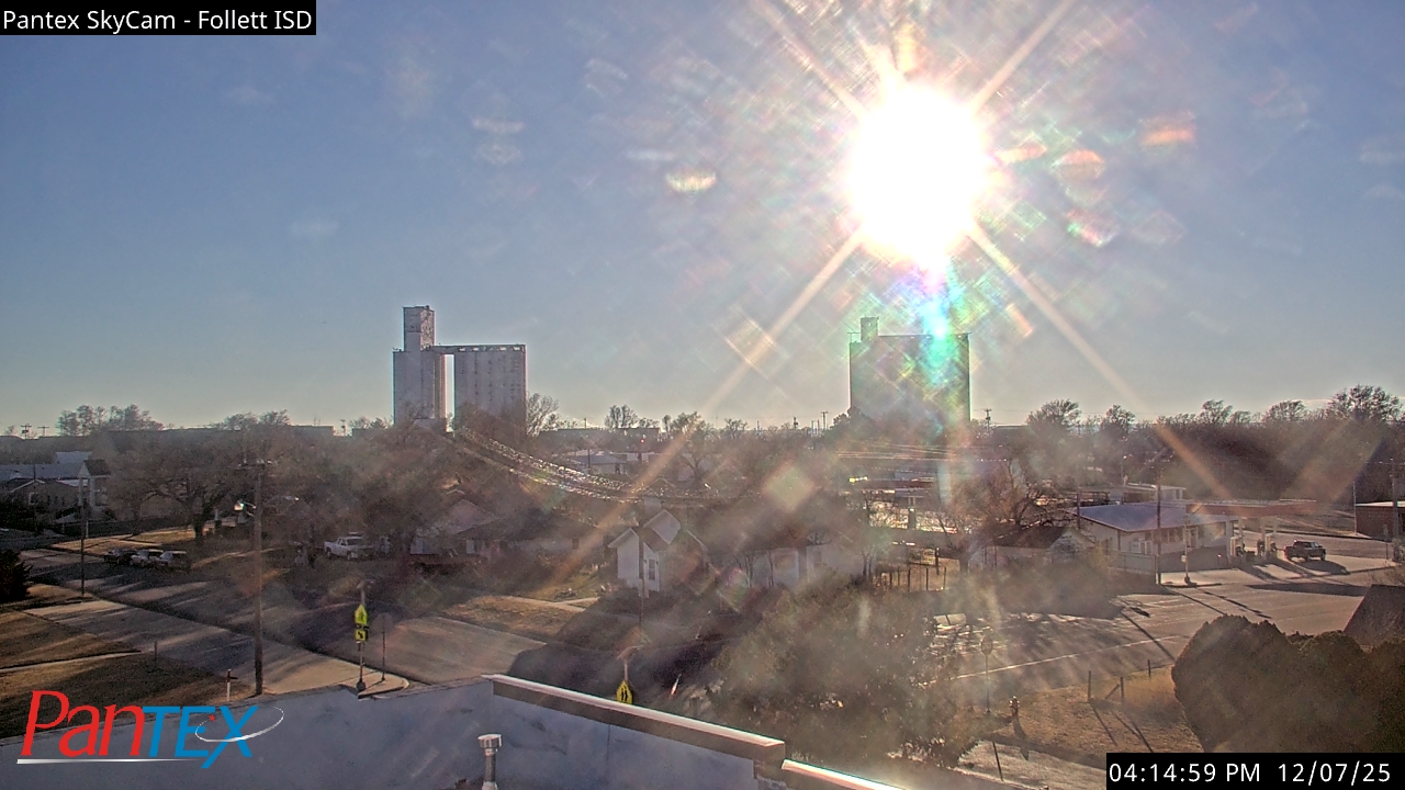 Thumbnail for current weather camera view from Follett ISD in Follett, Texas