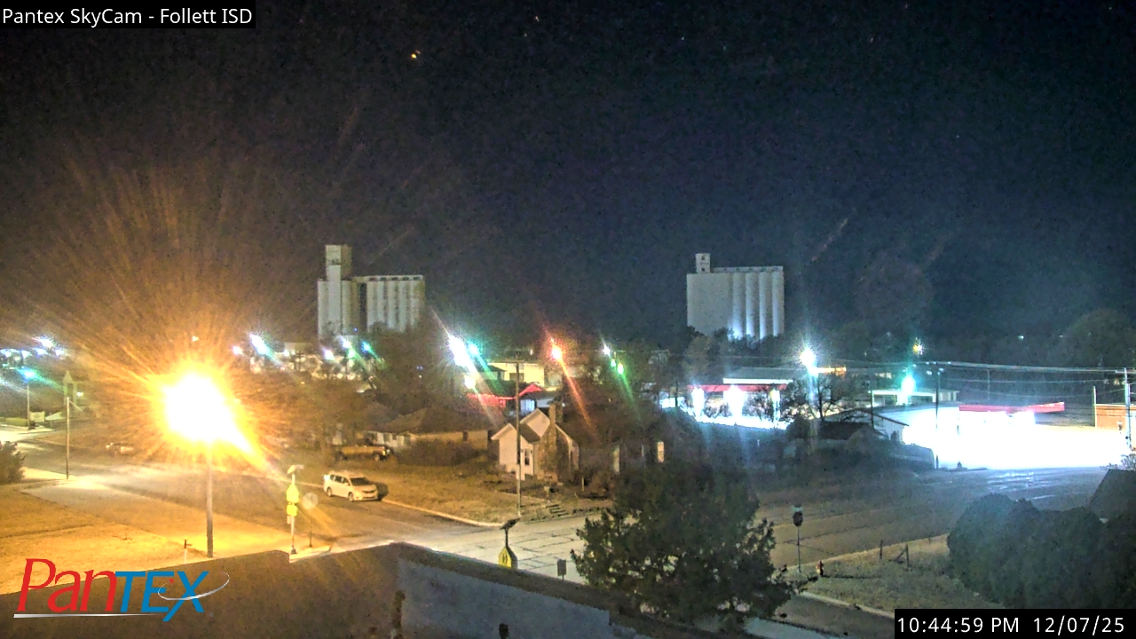 Thumbnail for current weather camera view from Follett ISD in Follett, Texas