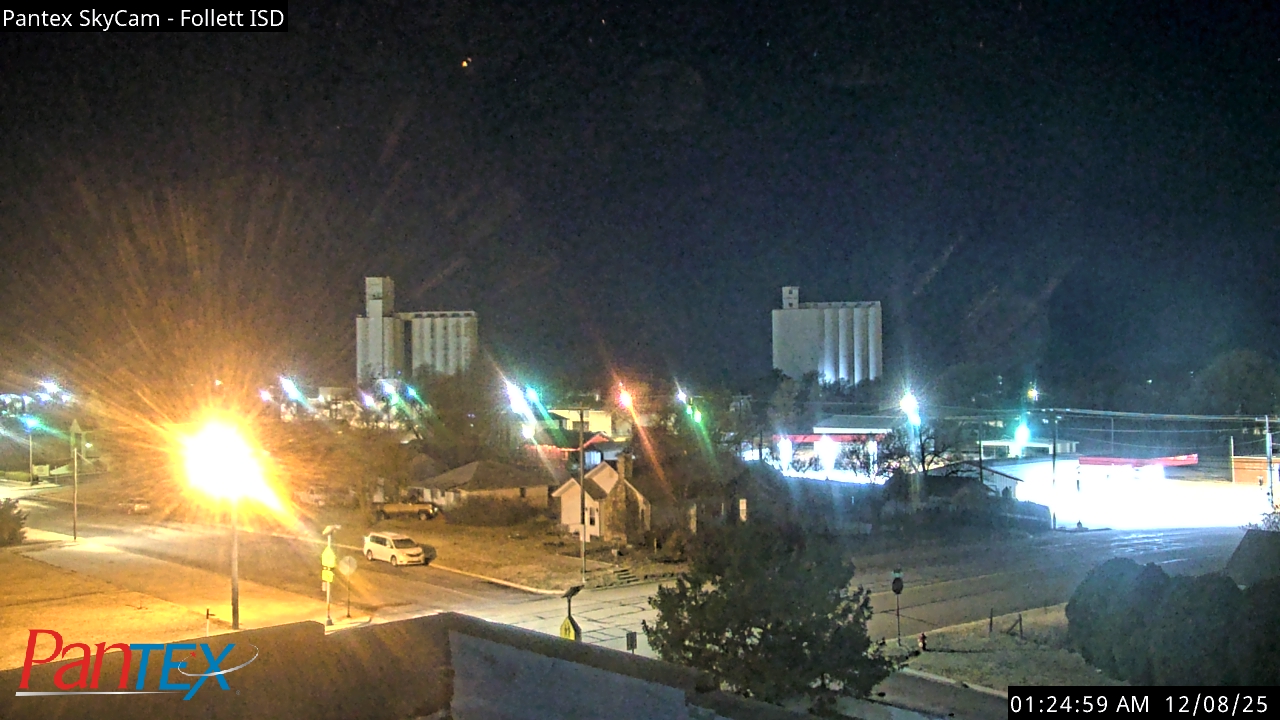 Thumbnail for current weather camera view from Follett ISD in Follett, Texas