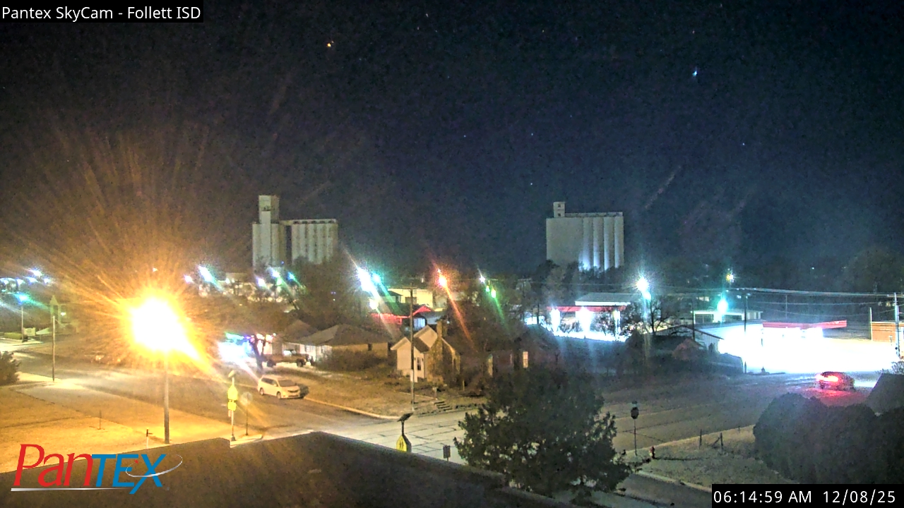 Thumbnail for current weather camera view from Follett ISD in Follett, Texas