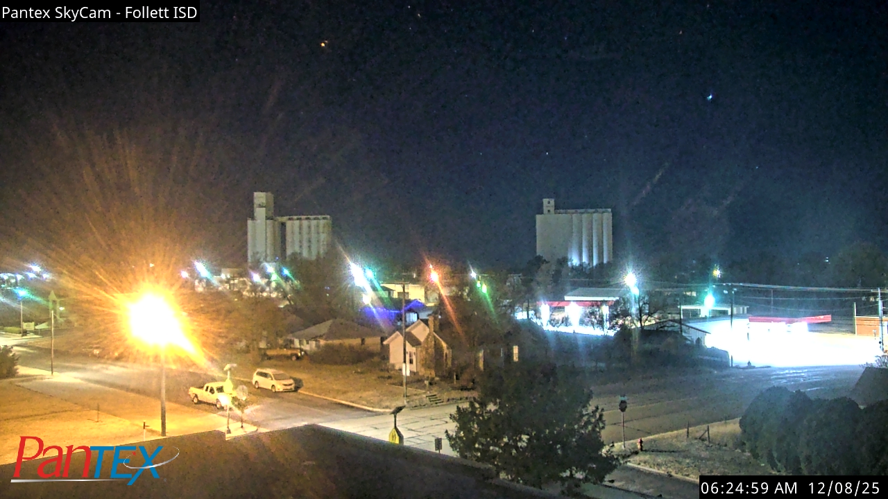 Thumbnail for current weather camera view from Follett ISD in Follett, Texas