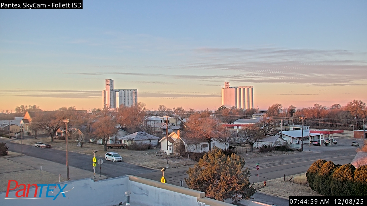 Thumbnail for current weather camera view from Follett ISD in Follett, Texas