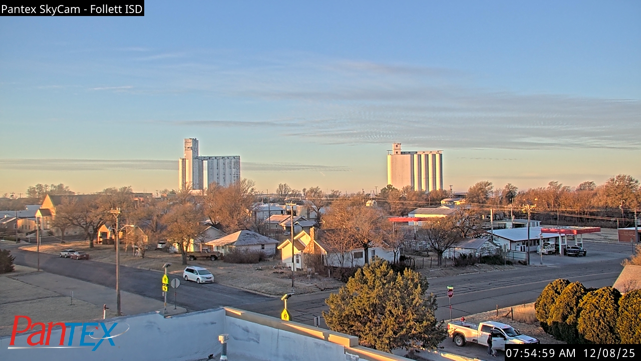 Thumbnail for current weather camera view from Follett ISD in Follett, Texas