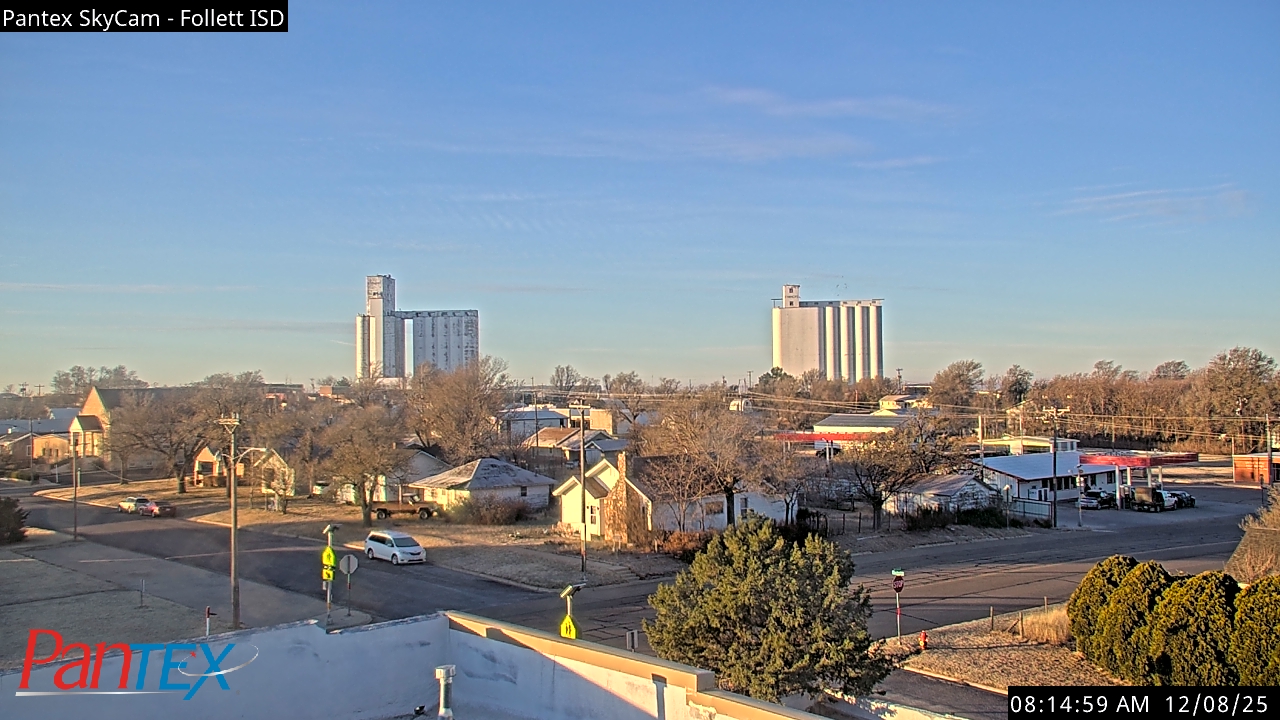 Thumbnail for current weather camera view from Follett ISD in Follett, Texas