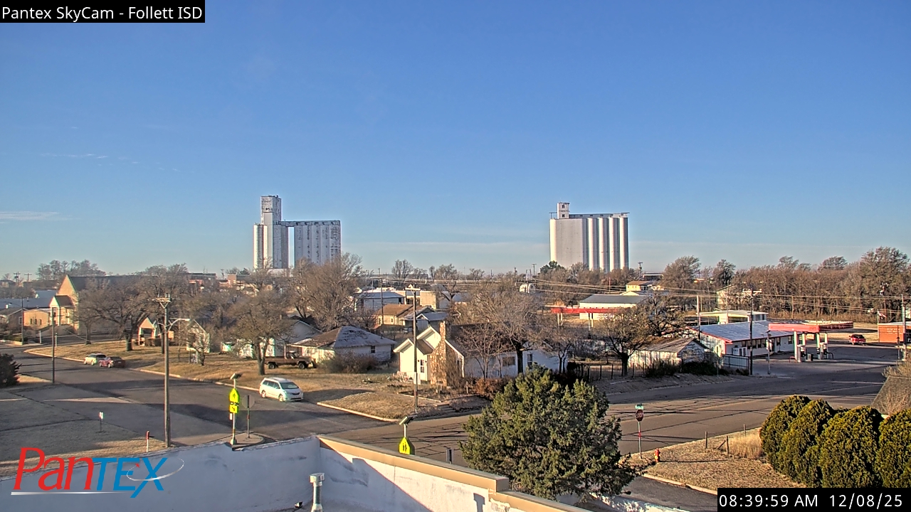 Thumbnail for current weather camera view from Follett ISD in Follett, Texas