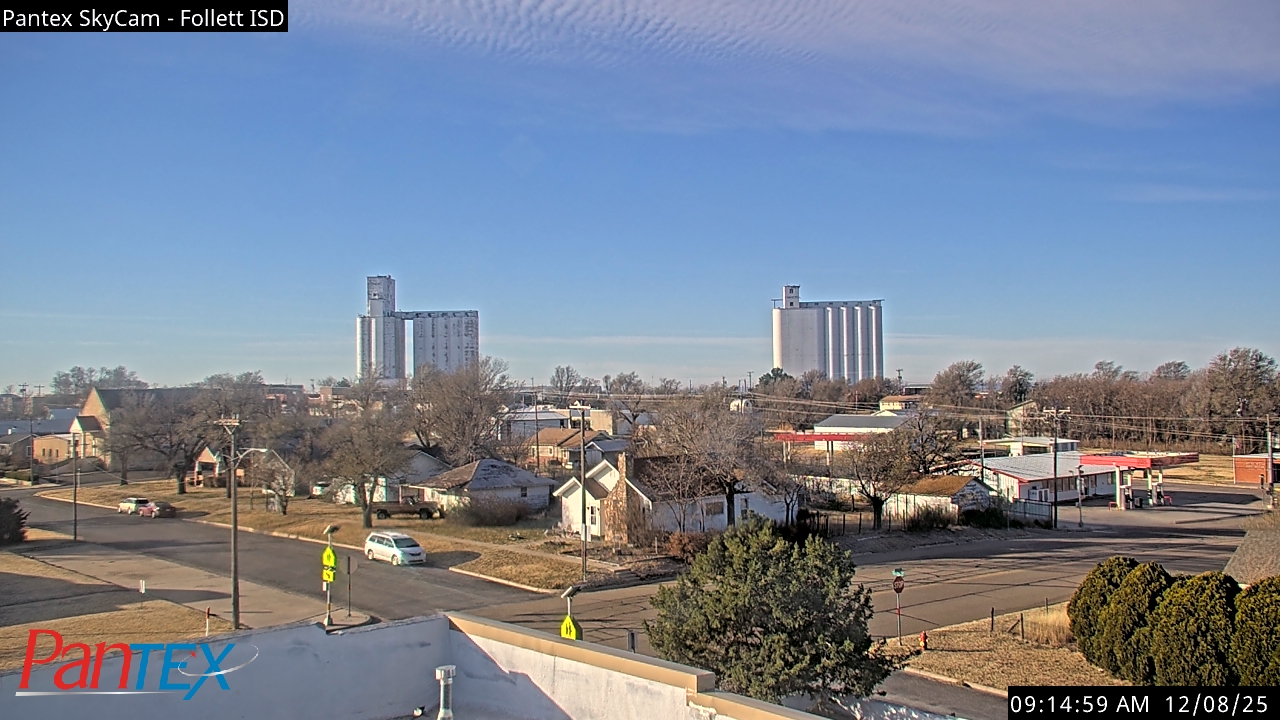 Thumbnail for current weather camera view from Follett ISD in Follett, Texas