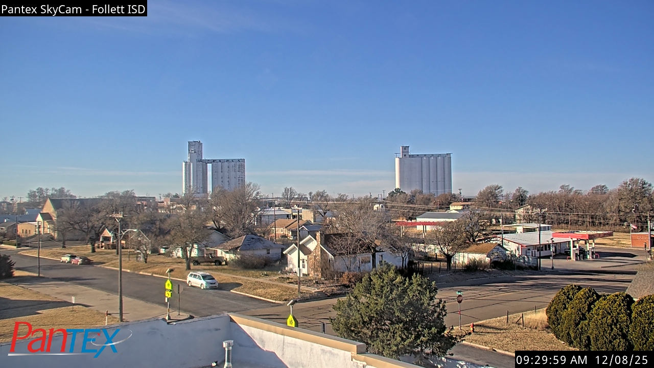 Thumbnail for current weather camera view from Follett ISD in Follett, Texas
