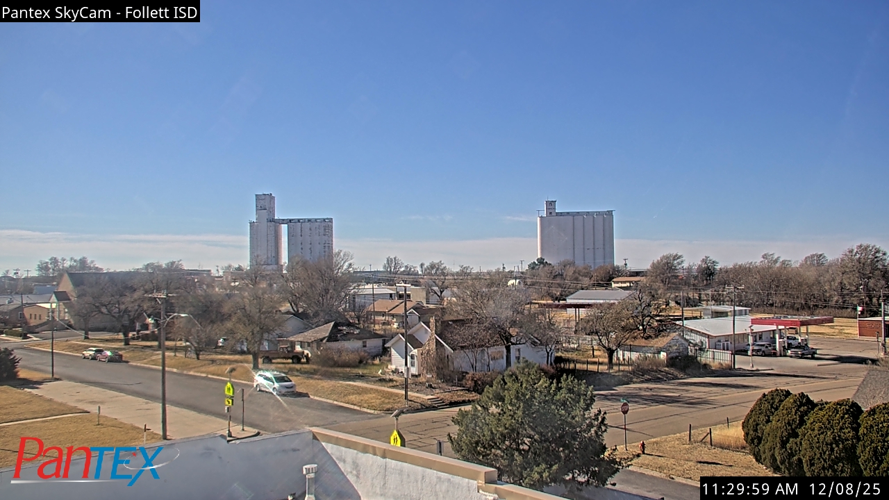Thumbnail for current weather camera view from Follett ISD in Follett, Texas