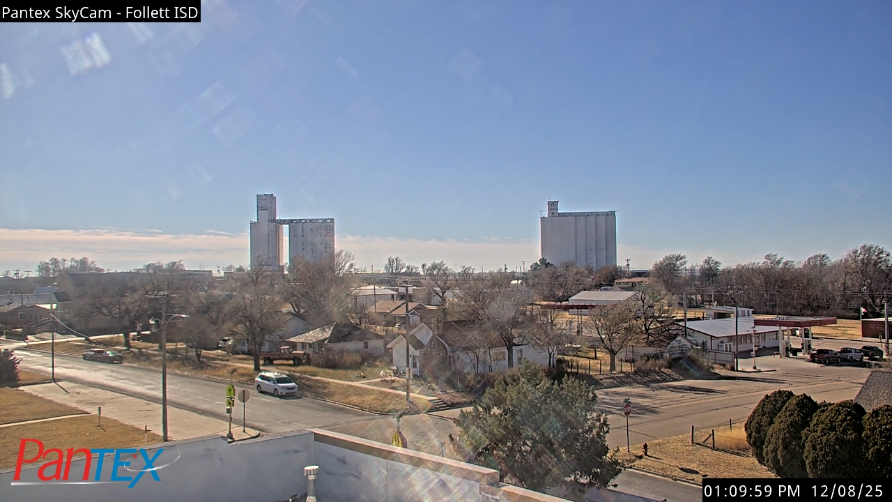 Thumbnail for current weather camera view from Follett ISD in Follett, Texas