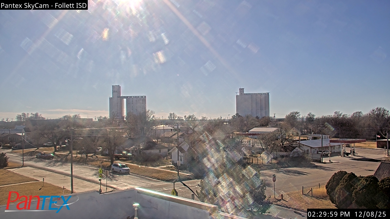 Thumbnail for current weather camera view from Follett ISD in Follett, Texas