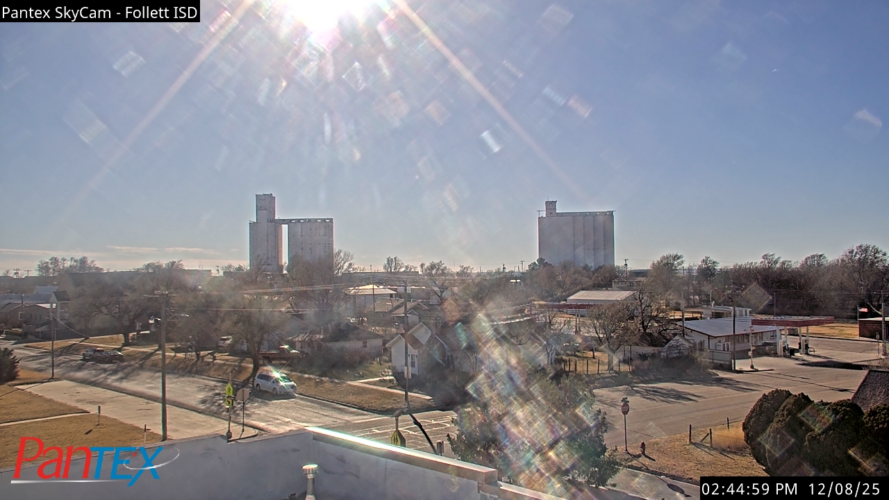 Thumbnail for current weather camera view from Follett ISD in Follett, Texas