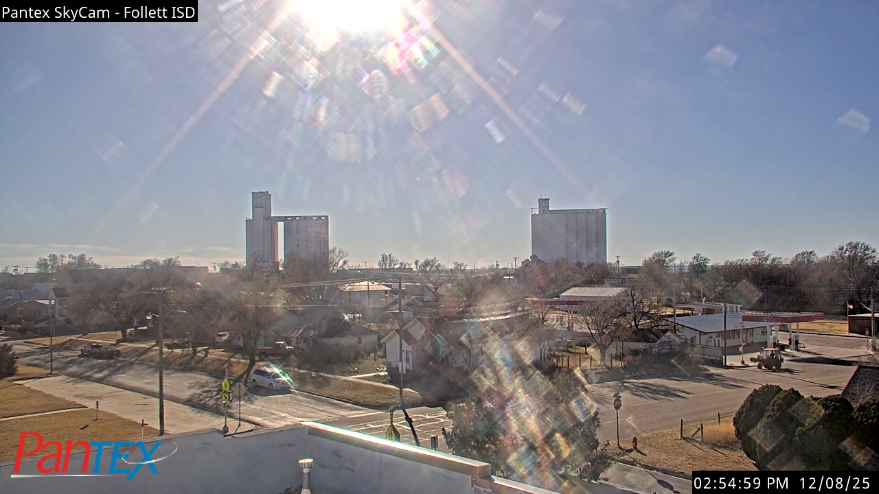 Thumbnail for current weather camera view from Follett ISD in Follett, Texas
