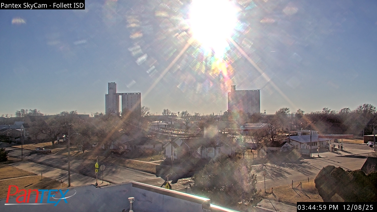 Thumbnail for current weather camera view from Follett ISD in Follett, Texas