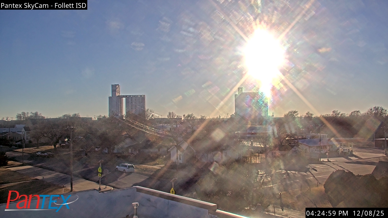 Thumbnail for current weather camera view from Follett ISD in Follett, Texas