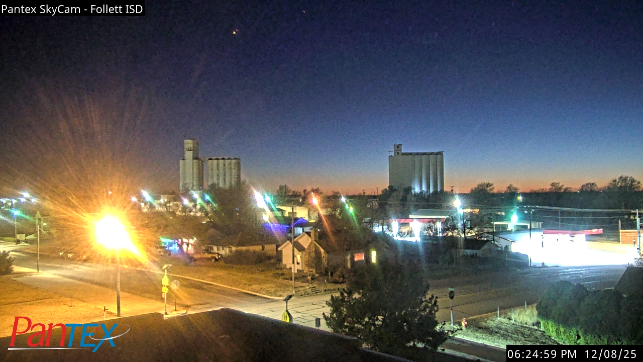 Thumbnail for current weather camera view from Follett ISD in Follett, Texas