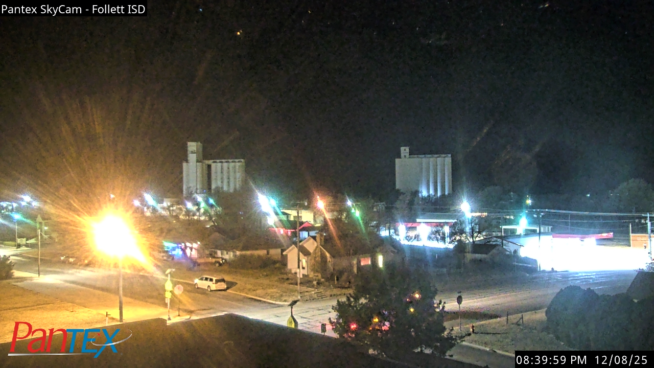 Thumbnail for current weather camera view from Follett ISD in Follett, Texas