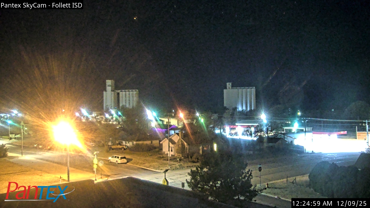 Thumbnail for current weather camera view from Follett ISD in Follett, Texas