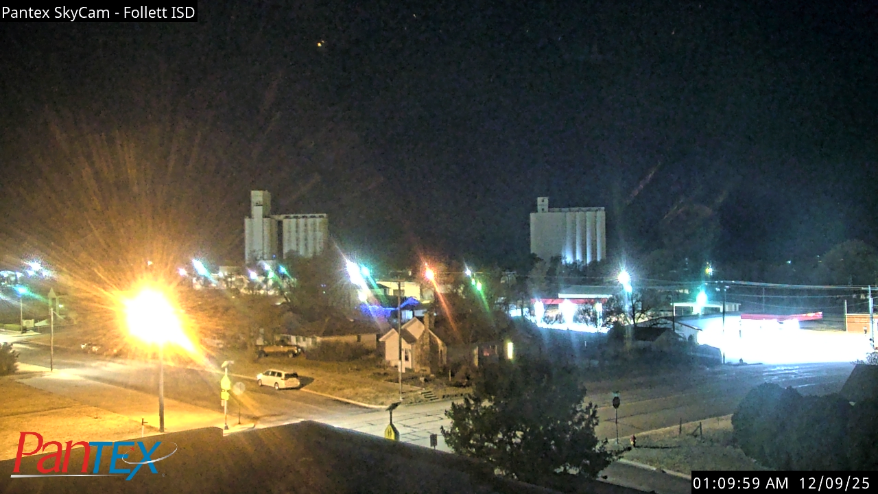 Thumbnail for current weather camera view from Follett ISD in Follett, Texas