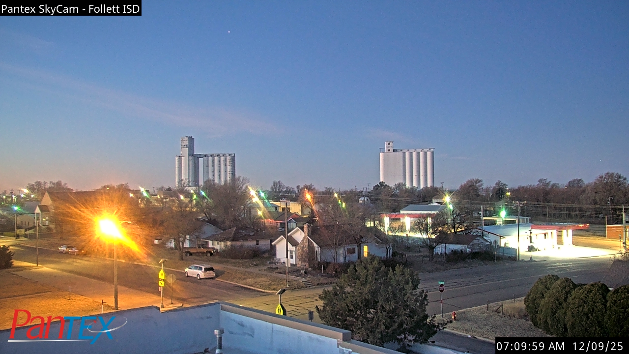 Thumbnail for current weather camera view from Follett ISD in Follett, Texas