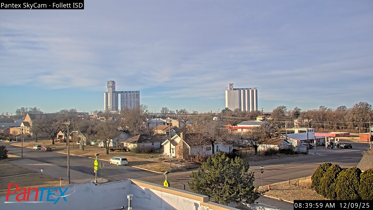 Thumbnail for current weather camera view from Follett ISD in Follett, Texas