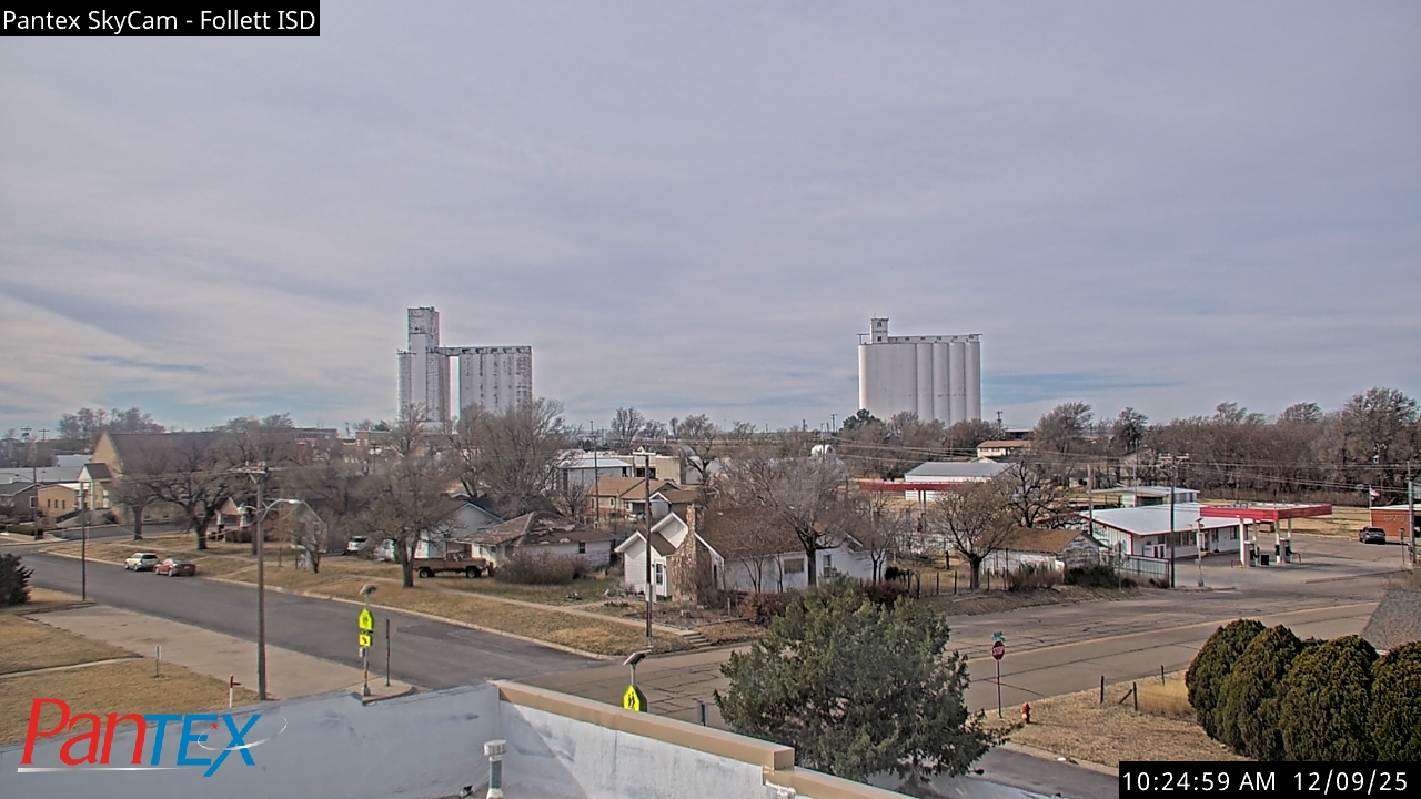 Thumbnail for current weather camera view from Follett ISD in Follett, Texas