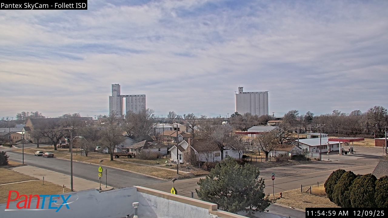 Thumbnail for current weather camera view from Follett ISD in Follett, Texas