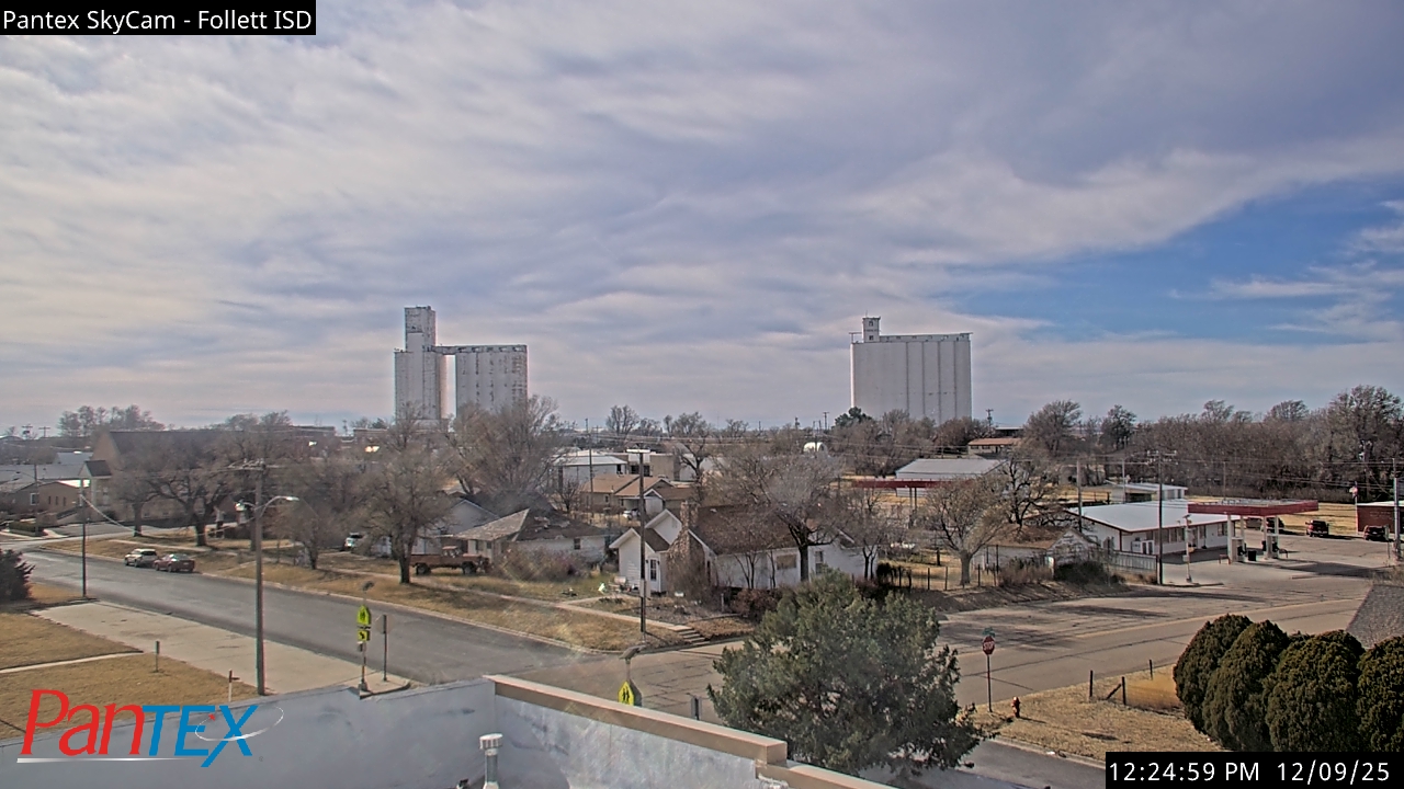 Thumbnail for current weather camera view from Follett ISD in Follett, Texas