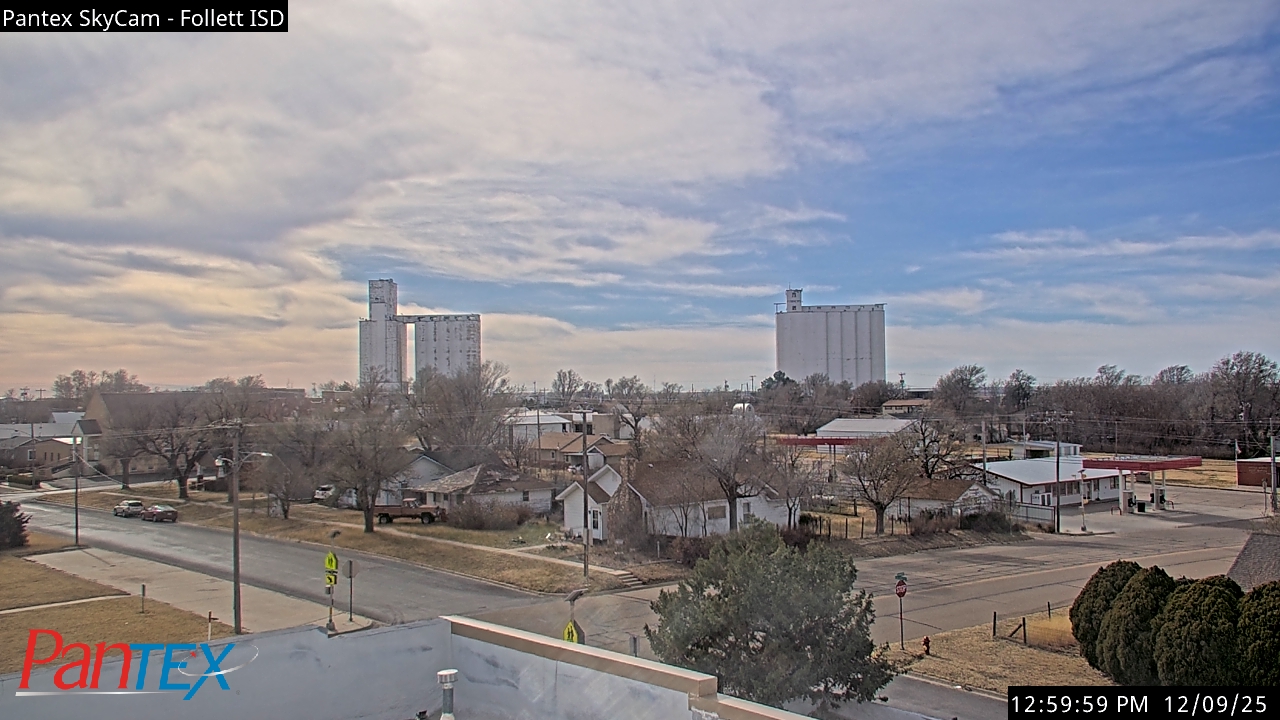 Thumbnail for current weather camera view from Follett ISD in Follett, Texas