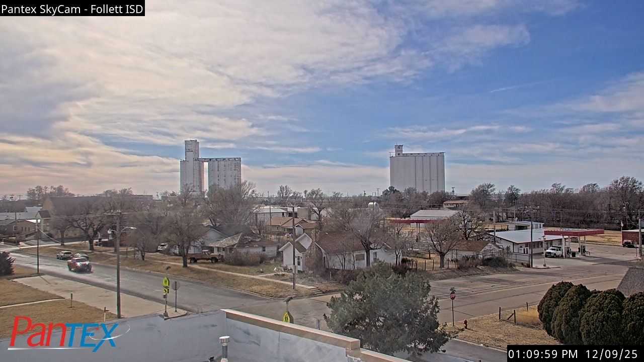 Thumbnail for current weather camera view from Follett ISD in Follett, Texas