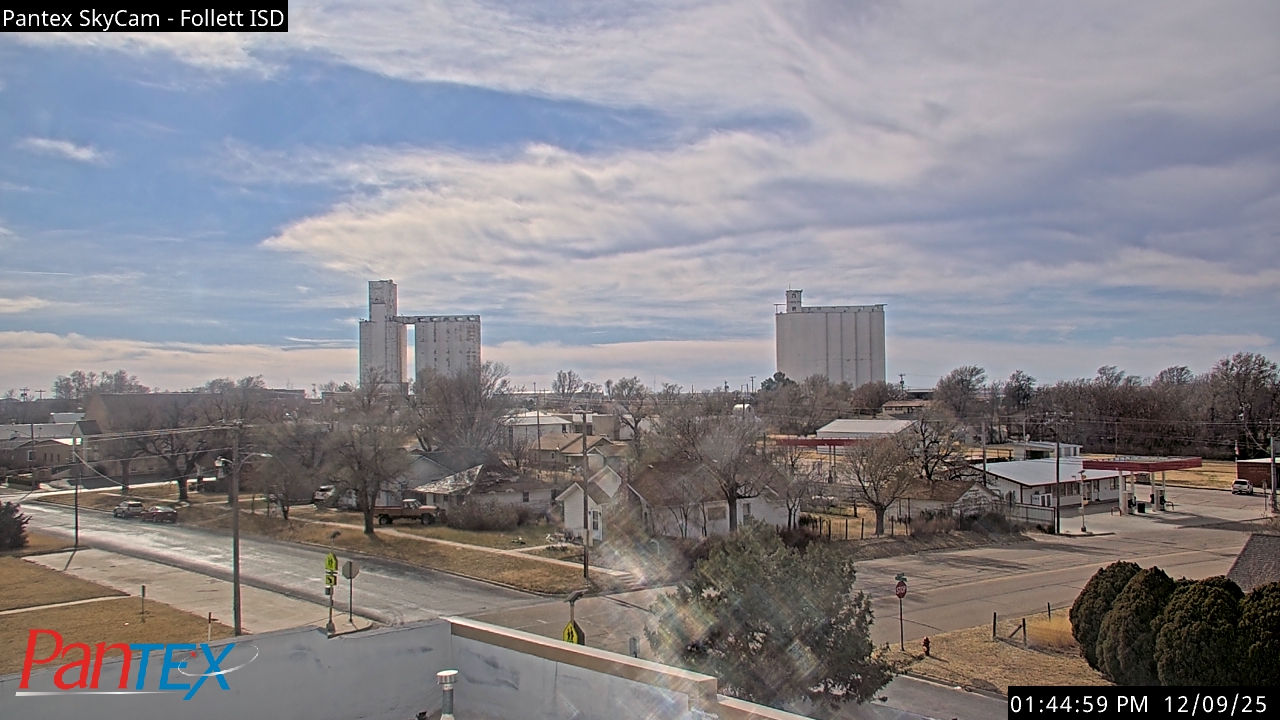 Thumbnail for current weather camera view from Follett ISD in Follett, Texas