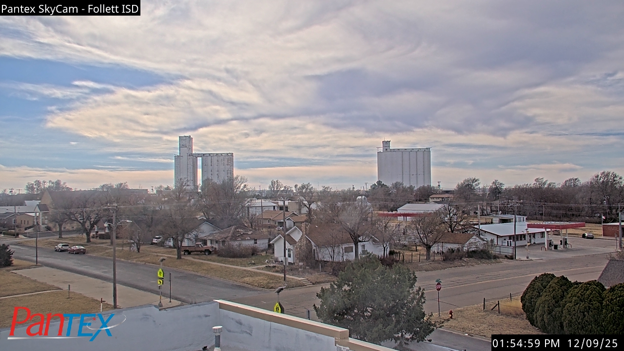 Thumbnail for current weather camera view from Follett ISD in Follett, Texas