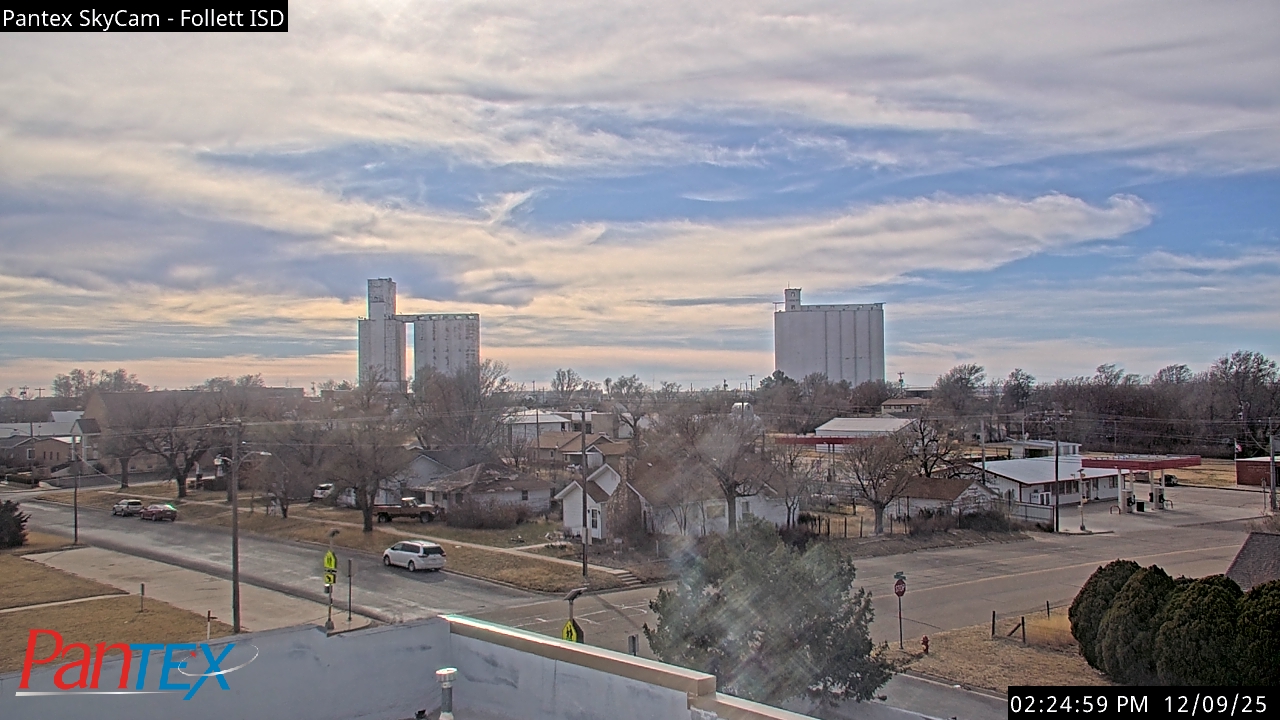 Thumbnail for current weather camera view from Follett ISD in Follett, Texas