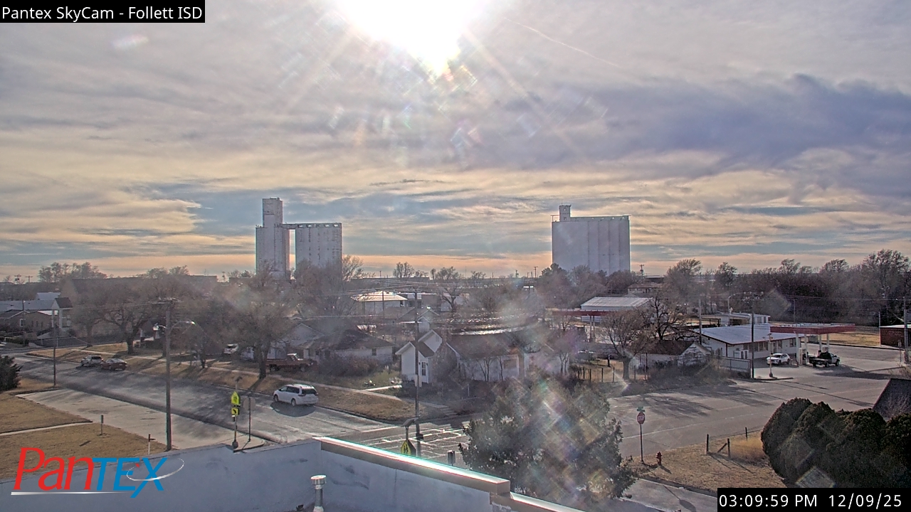 Thumbnail for current weather camera view from Follett ISD in Follett, Texas