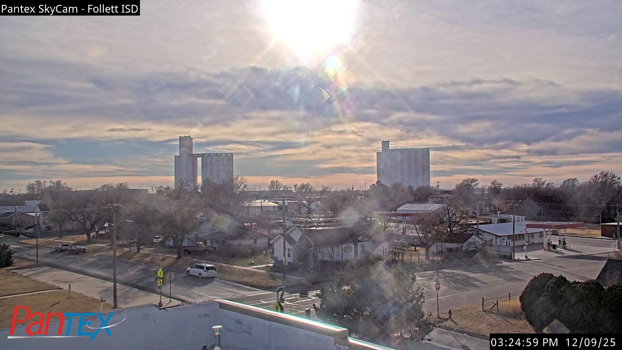 Thumbnail for current weather camera view from Follett ISD in Follett, Texas