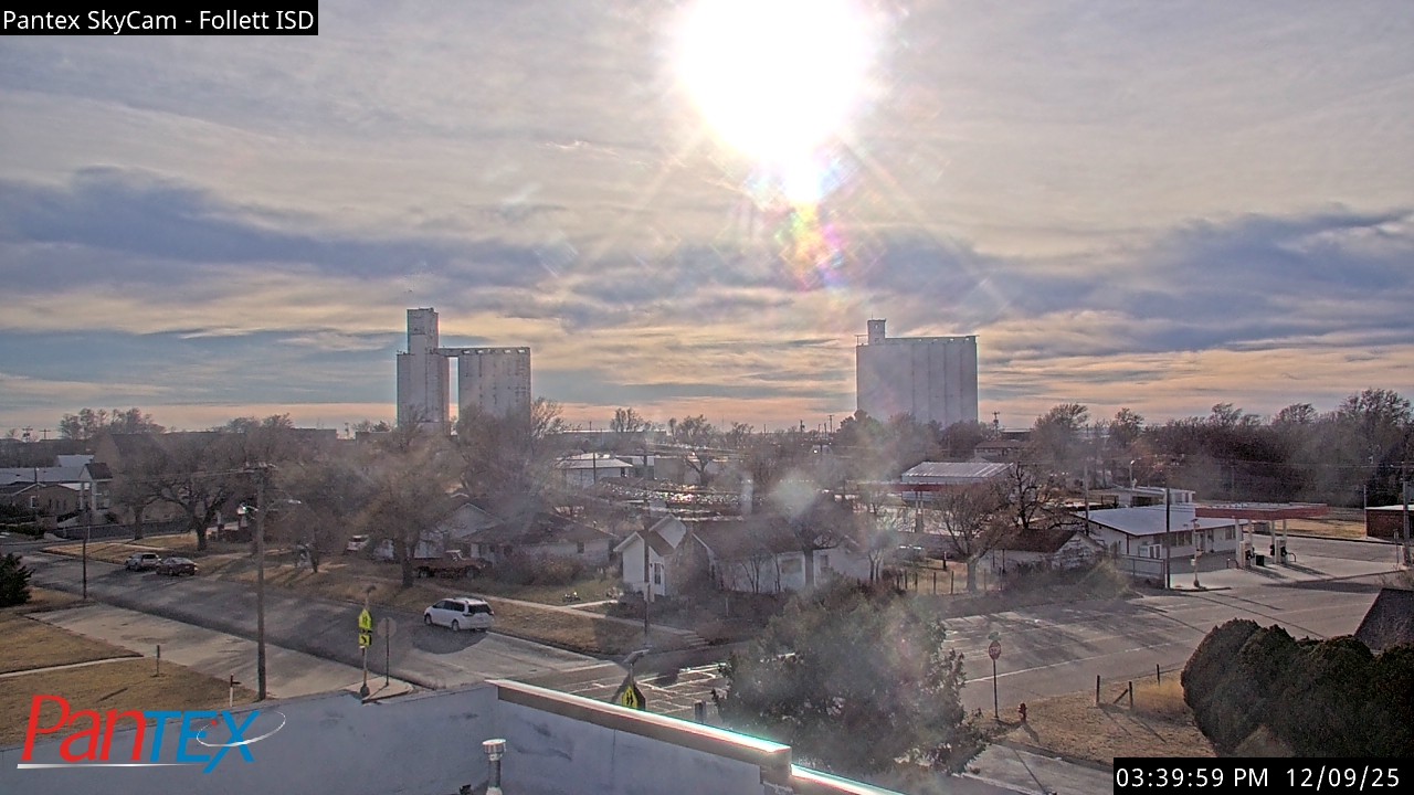 Thumbnail for current weather camera view from Follett ISD in Follett, Texas
