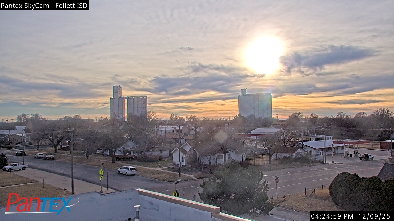 Thumbnail for current weather camera view from Follett ISD in Follett, Texas