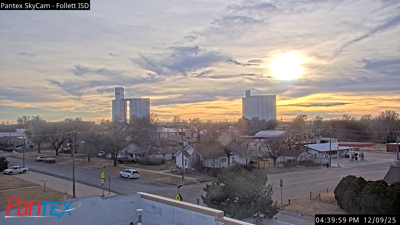 Thumbnail for current weather camera view from Follett ISD in Follett, Texas