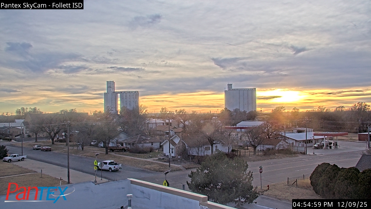 Thumbnail for current weather camera view from Follett ISD in Follett, Texas