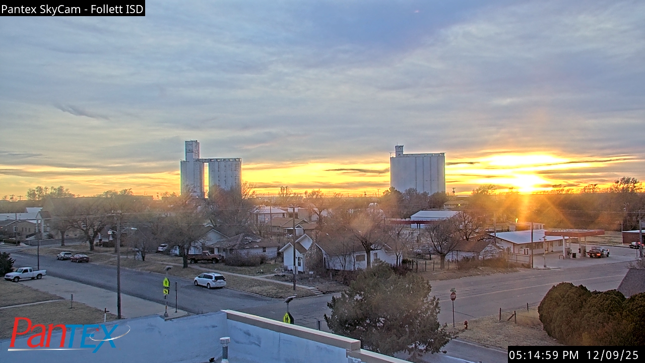 Thumbnail for current weather camera view from Follett ISD in Follett, Texas