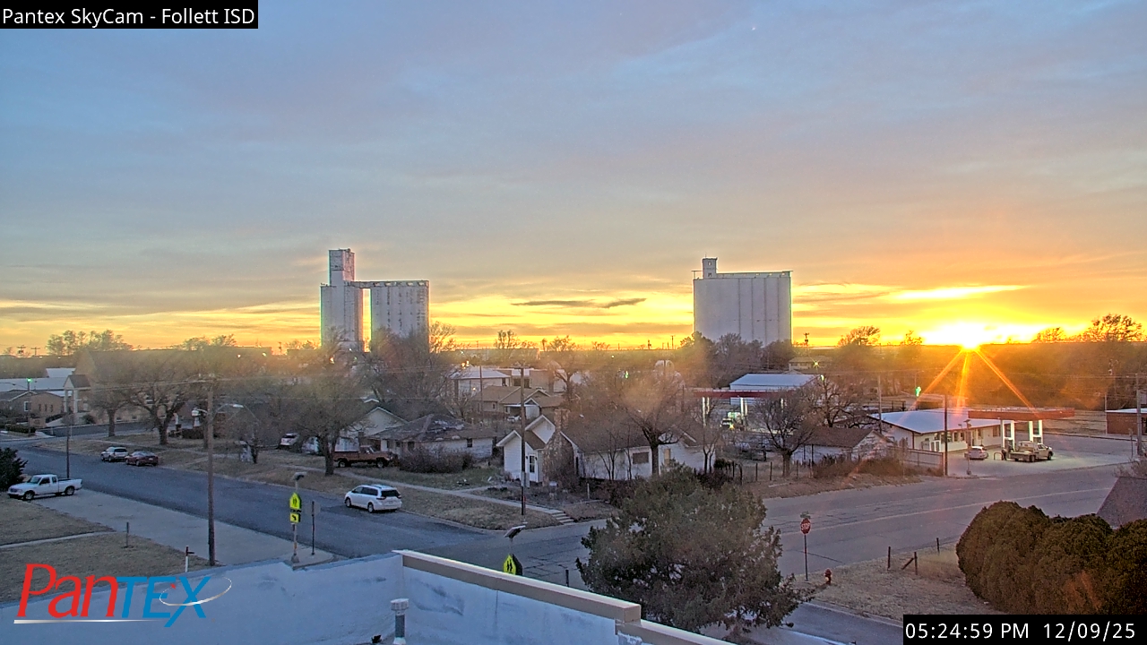 Thumbnail for current weather camera view from Follett ISD in Follett, Texas