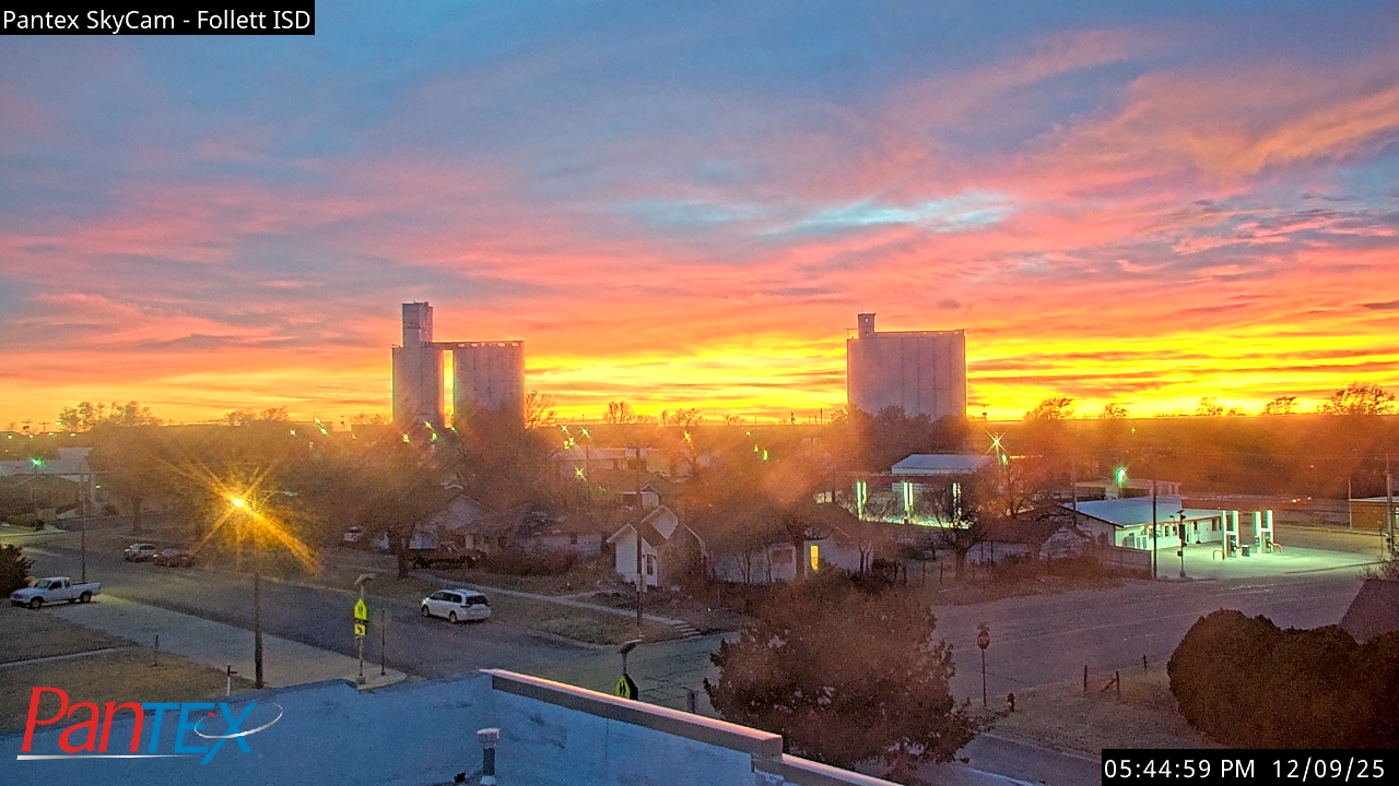 Thumbnail for current weather camera view from Follett ISD in Follett, Texas