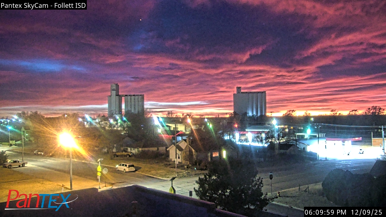 Thumbnail for current weather camera view from Follett ISD in Follett, Texas